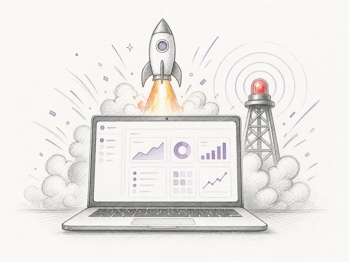 Plataforma empresarial en funcionamiento durante el Go-Live de Odoo